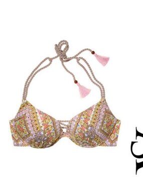 Victoria's Secret | "The Gorgeous" Escape Paisley Pink Bikini Top | Size 34A
